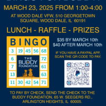 Image from the Bingo for Buddy event on March 23, 2025